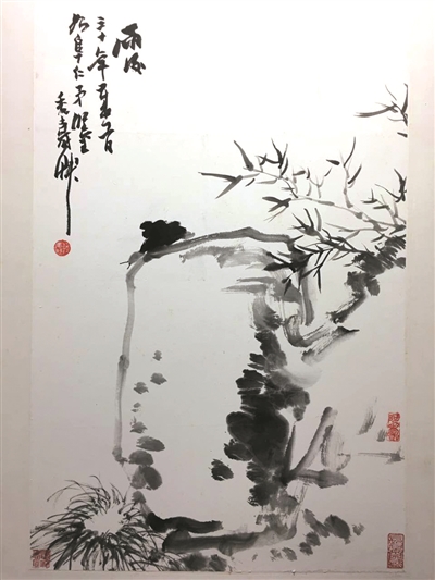 潘天寿《雨后》