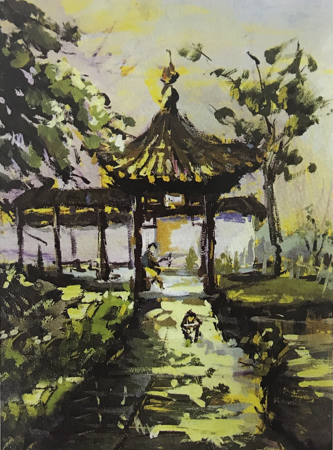 评析:画面构图基本合理,但过于平稳有画面感和色彩关系,但在效果上因碎笔太多,关系没有适度拉开。