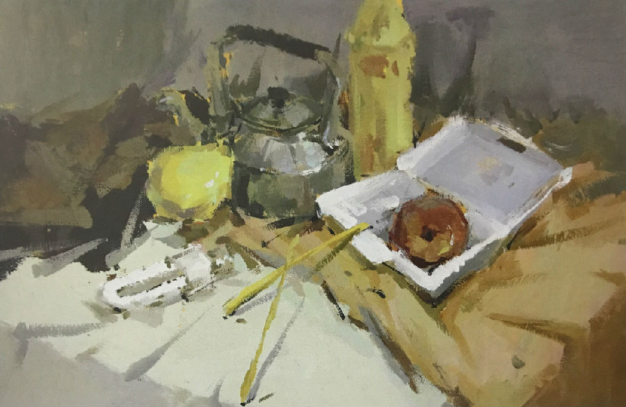 水粉画作为一个独具魅力的色彩画种,以其良好的色彩性能和丰富的表现力被选为我国美术院校色彩基础学习的主要课程,是美术初学者探索色彩世界的主要画种。在美术院校的招生考试中,水粉画已然成了色彩表现测试的主要画种。在色彩考级中,水粉画也是参与人数最多的一个专业。种种现象表明,学习掌握好水粉画的绘画技能至关重要。