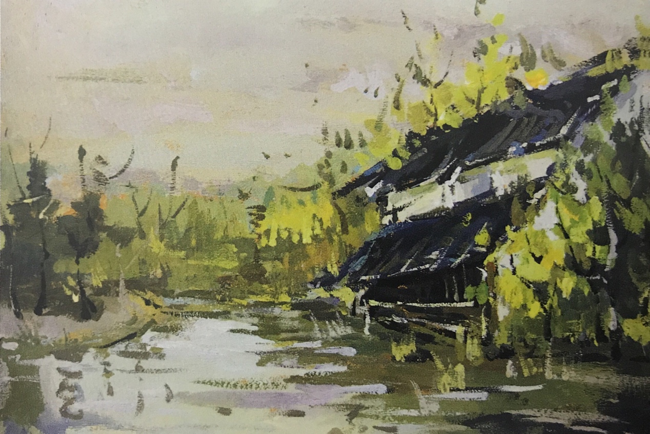 评析:画面构图适当,取景较好,主次、虚实有序,有一定的画面感和统一性,前景水与树的处理相对简单。