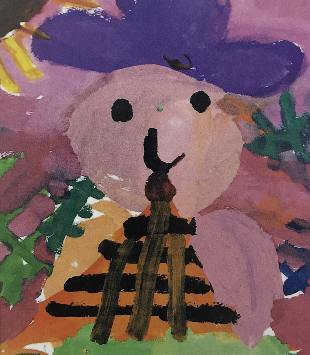 评析:作品构图合理,画面色调统一完整,调色、用色沉稳大方,色彩相对饱和。不足点是人物形象有些弱。