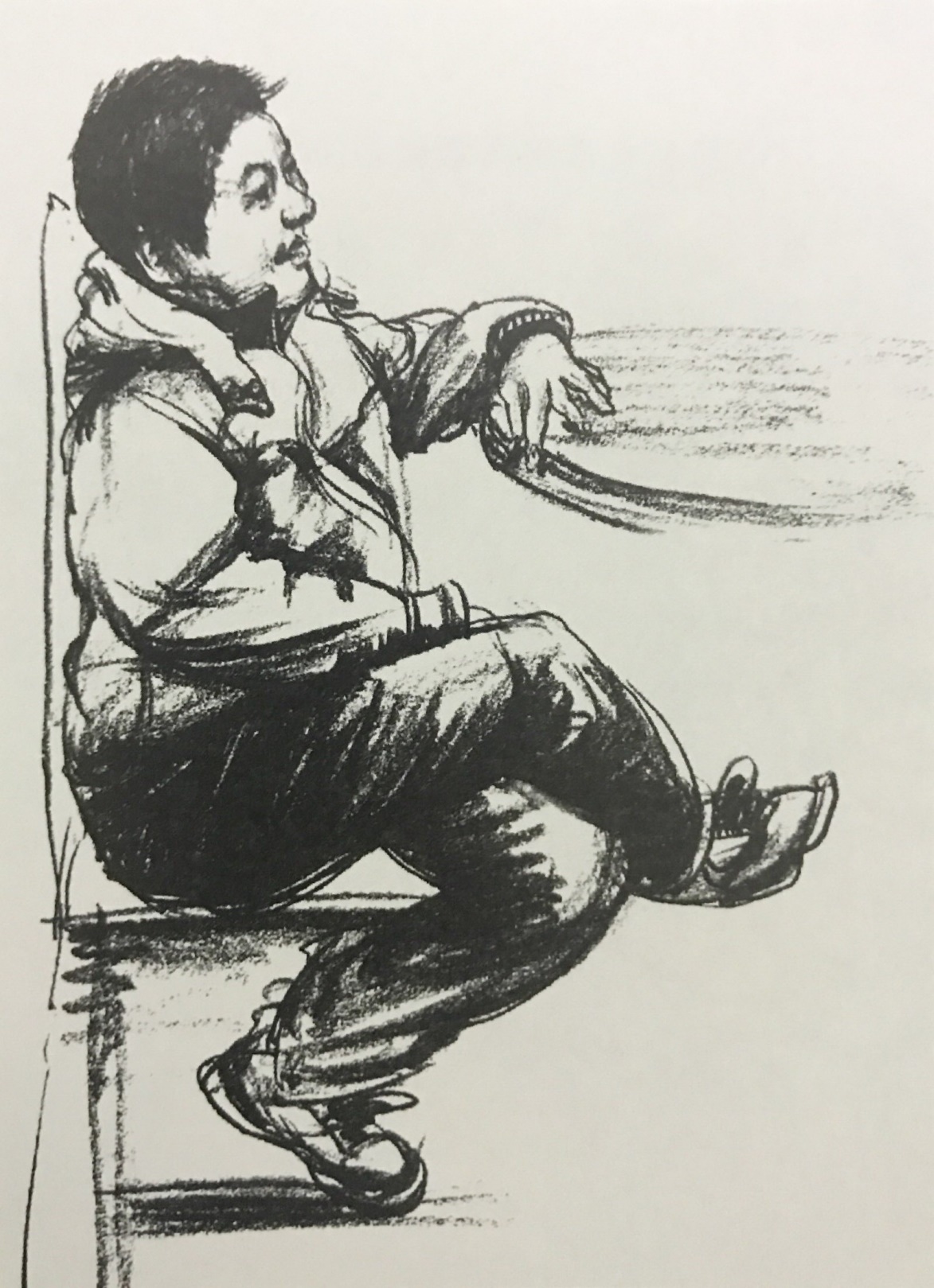 画面完整,构图饱满,形象生动。以线造形,语言鲜明。不足点在于手部不够强化,整体比例上略宽。 画面完整,构图饱满,形象生动。以线</span><span style=