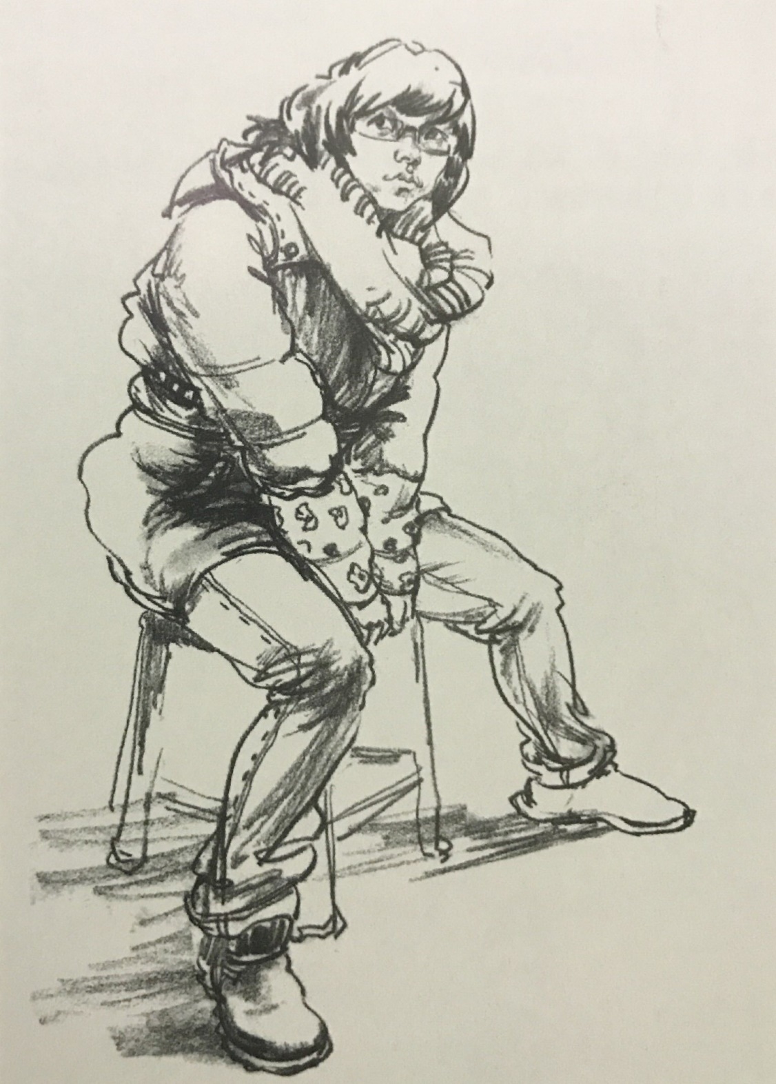 画面完整,构图适中;造型准确,语言生动自然。不足之处在于头部处理略显弱。 画面完整,构图适中;造型准确,语言生动自然。不足之处在于头部处理略显弱。