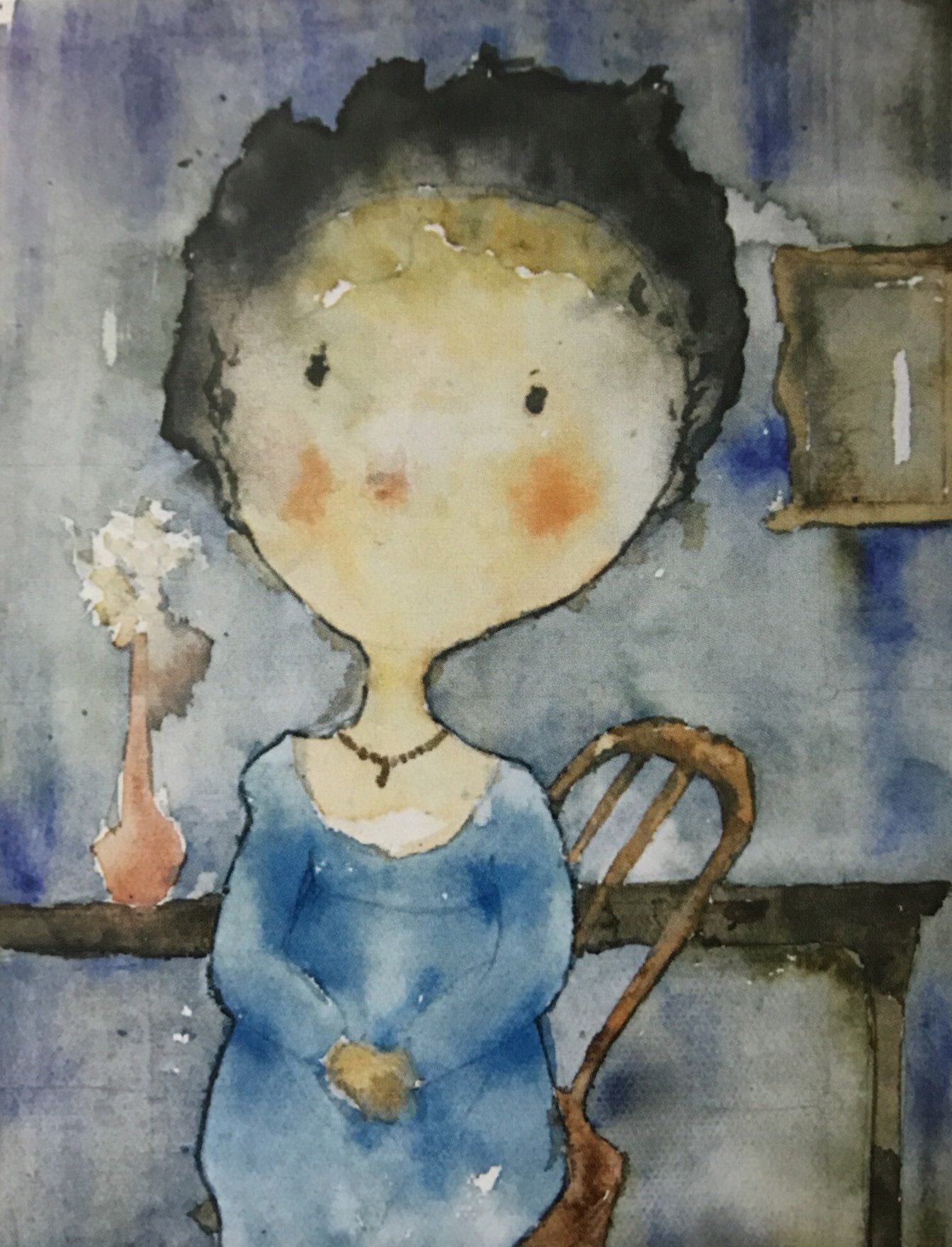 评析:作品构图合理,主体突出形象鲜明,采取概括的动漫手法进行造型,有一定的形式美感。不足点就是五官、手、外形等局部处理可以再细致些。