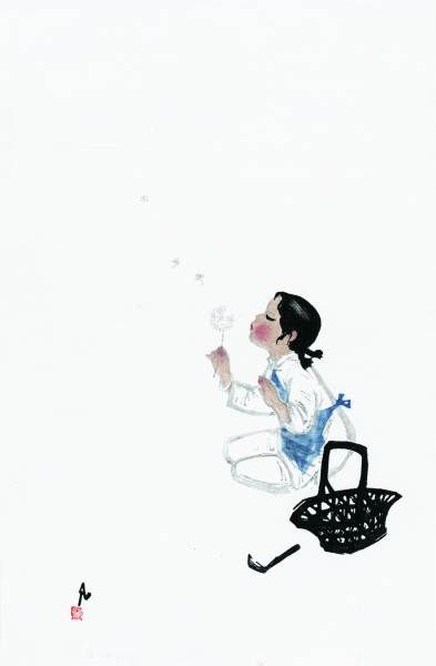 蒲公英(版画) 1959年 吴凡