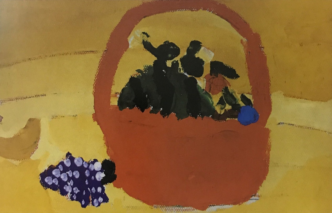 这张作品调子统一,用色沉稳,构图饱满,表达质朴大方。不足点:主体物的特征及基本处理不够到位。