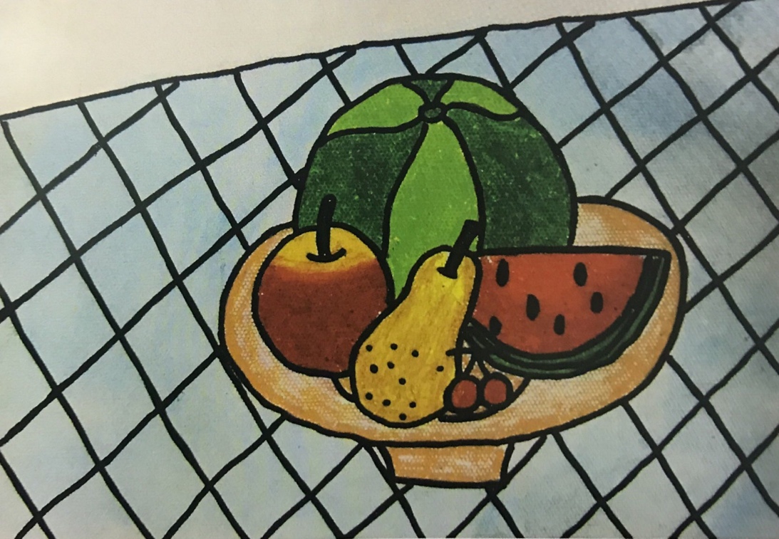 这是一张以装饰手法完成的作品,主体突出,形象鲜明,有一定的形式感。但作为一种专业练习或考试,可以用水粉材料做多元的尝试。