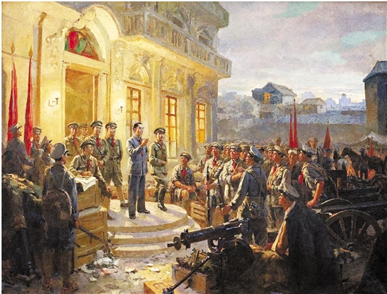 《南昌起义》 布面油画 1960年作 中国人民革命军事博物馆藏 (中国美院供图)