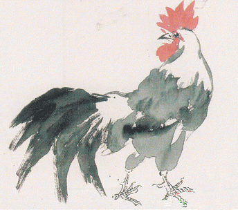 06.gif 用小笔浓墨画腿和爪子。