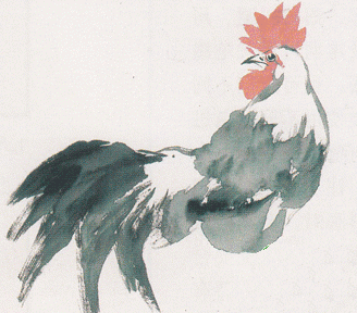 05.gif 用大笔浓墨画尾部及尾羽。